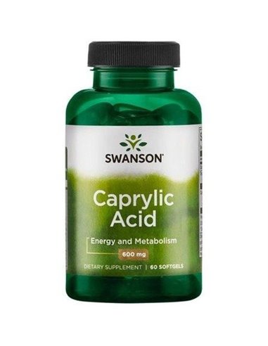Caprylic Acid 600 mg, 60 Kapseln
