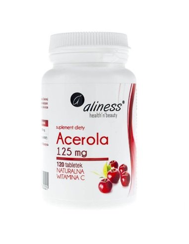 Acerola Natural Vitamin C, 125 mg, 120 Tabletten