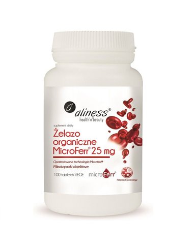 MicroFerr® Organic Iron 25 mg, 100 Tabletten