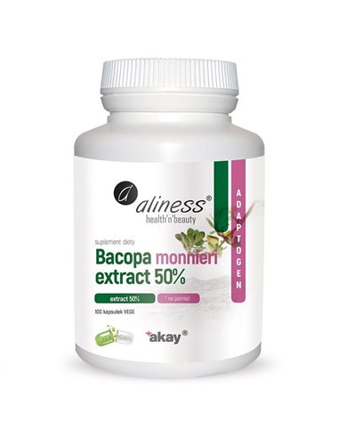 Bacopa monnieri-Extrakt 50%, 500 mg, 100 Vege Caps