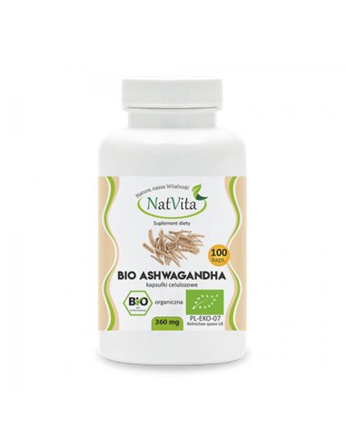 Schlafbeere (Ashwagandha) Bio, 360 mg, 100 Kapseln