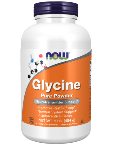 Glycin reines Pulver 454 g (Now Foods)