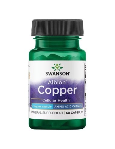 Kupfer 2 mg, 60 Kapseln (Swanson)